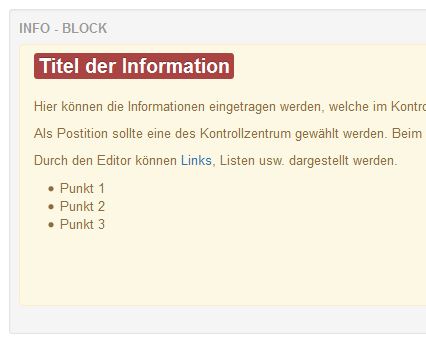 info block